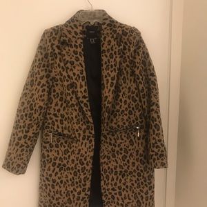Knee Length Cheetah Jacket